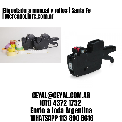 Etiquetadora manual y rollos | Santa Fe | MercadoLibre.com.ar