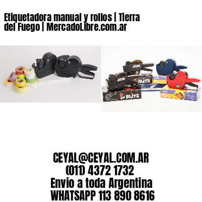 Etiquetadora manual y rollos | Tierra del Fuego | MercadoLibre.com.ar