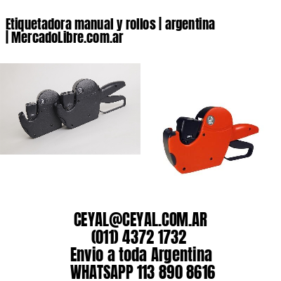 Etiquetadora manual y rollos | argentina | MercadoLibre.com.ar