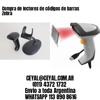 Compra de lectores de códigos de barras Zebra