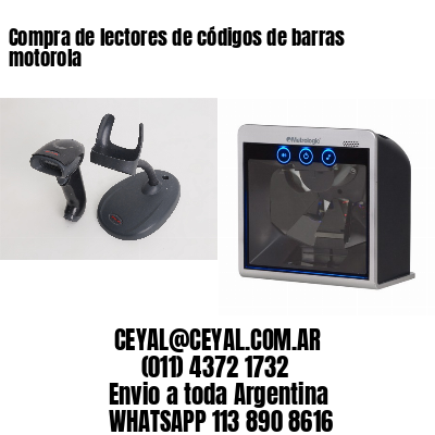 Compra de lectores de códigos de barras motorola