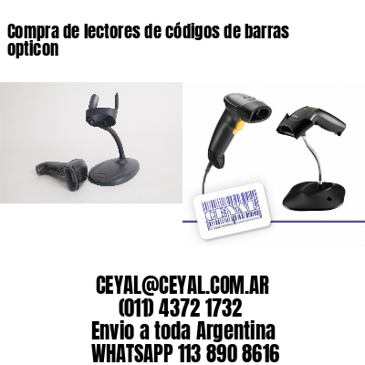 Compra de lectores de códigos de barras opticon