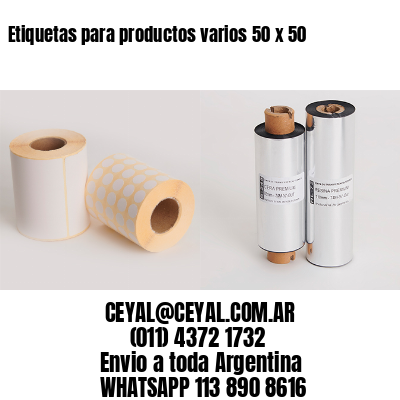 Etiquetas para productos varios 50 x 50