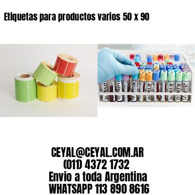 Etiquetas para productos varios 50 x 90