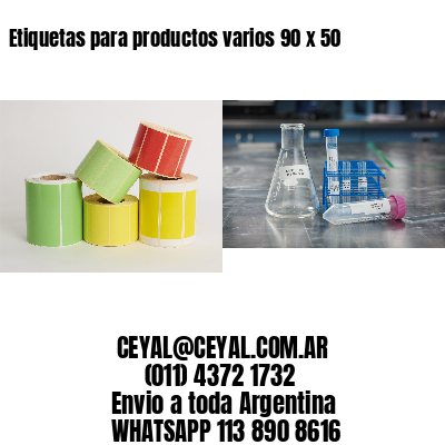 Etiquetas para productos varios 90 x 50