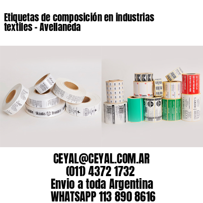 Etiquetas de composición en industrias textiles – Avellaneda