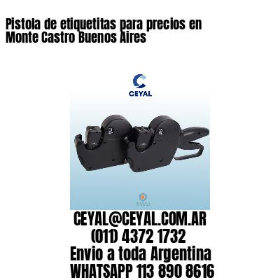 Pistola de etiquetitas para precios en Monte Castro Buenos Aires