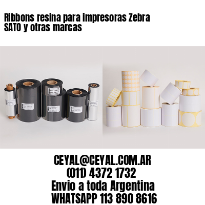 Ribbons resina para impresoras Zebra SATO y otras marcas