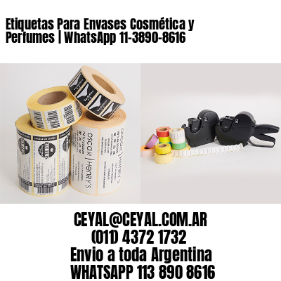 Etiquetas Para Envases Cosmética y Perfumes | WhatsApp 11-3890-8616