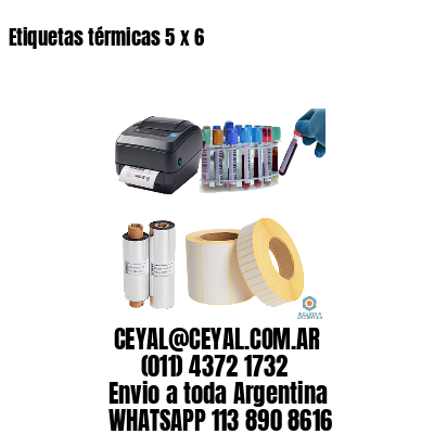 Etiquetas térmicas 5 x 6