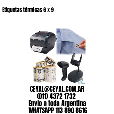 Etiquetas térmicas 6 x 9