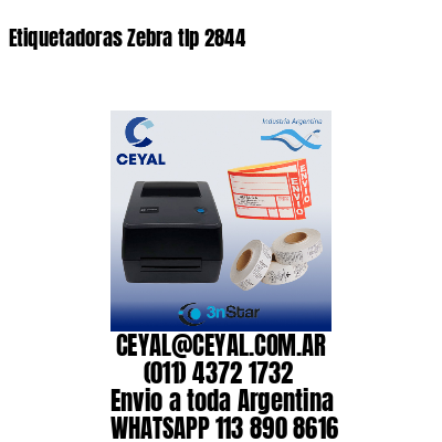 Etiquetadoras Zebra tlp 2844