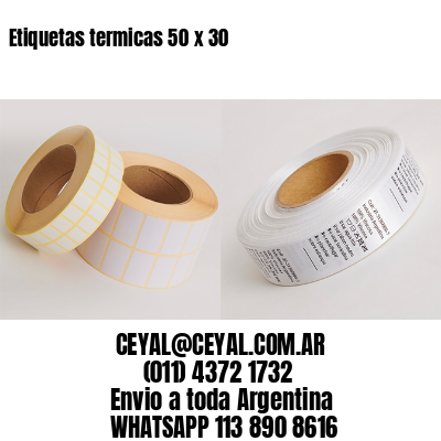 Etiquetas termicas 50 x 30