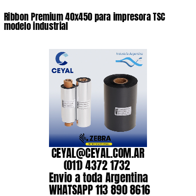 Ribbon Premium 40×450 para impresora TSC modelo industrial