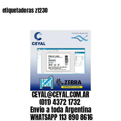 etiquetadoras zt230