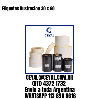 Etiquetas Ilustracion 30 x 60