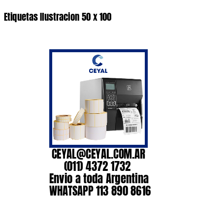 Etiquetas Ilustracion 50 x 100
