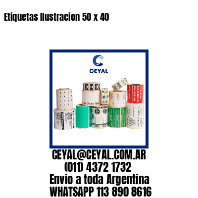 Etiquetas Ilustracion 50 x 40