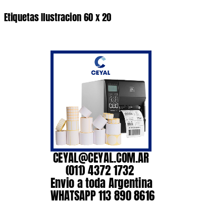 Etiquetas Ilustracion 60 x 20