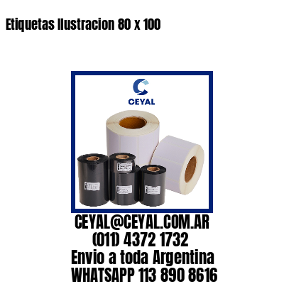 Etiquetas Ilustracion 80 x 100