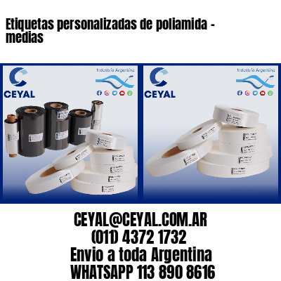 Etiquetas personalizadas de poliamida – medias