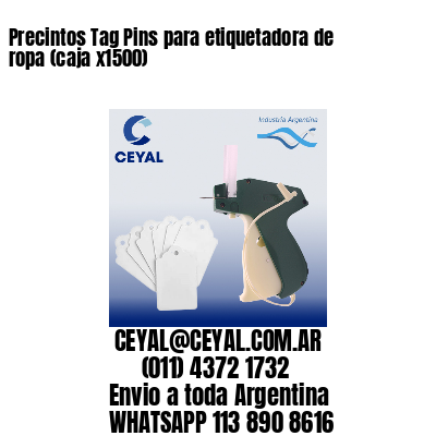 Precintos Tag Pins para etiquetadora de ropa (caja x1500)