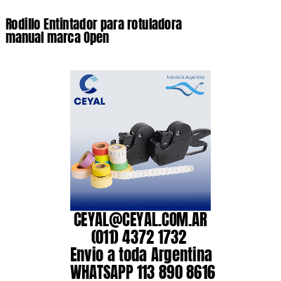 Rodillo Entintador para rotuladora manual marca Open
