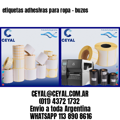 etiquetas adhesivas para ropa – buzos