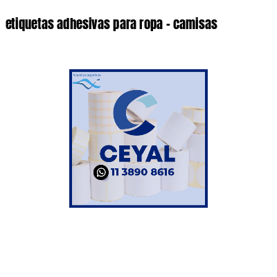 etiquetas adhesivas para ropa - camisas
