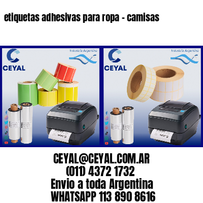 etiquetas adhesivas para ropa – camisas