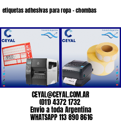etiquetas adhesivas para ropa – chombas