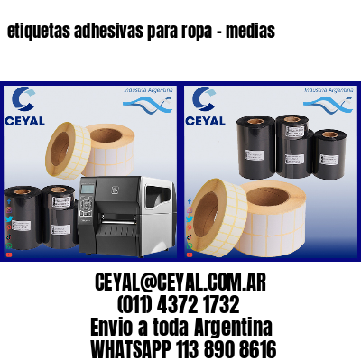 etiquetas adhesivas para ropa – medias