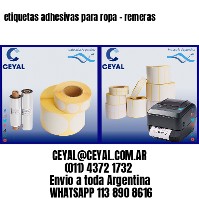 etiquetas adhesivas para ropa – remeras