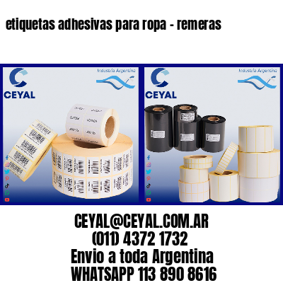 etiquetas adhesivas para ropa – remeras