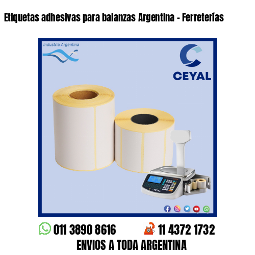 Etiquetas adhesivas para balanzas Argentina – Ferreterías