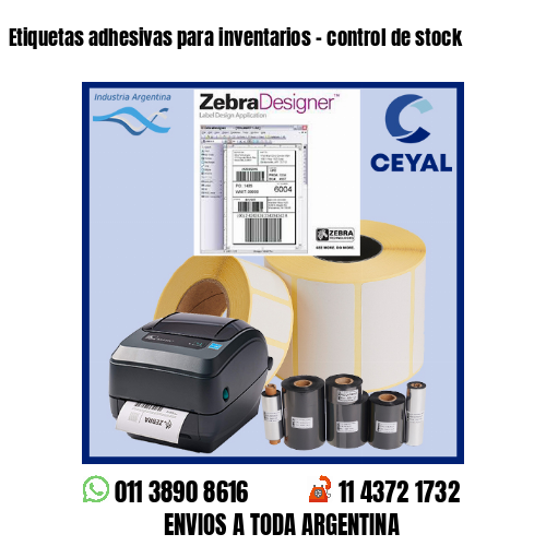 Etiquetas adhesivas para inventarios – control de stock