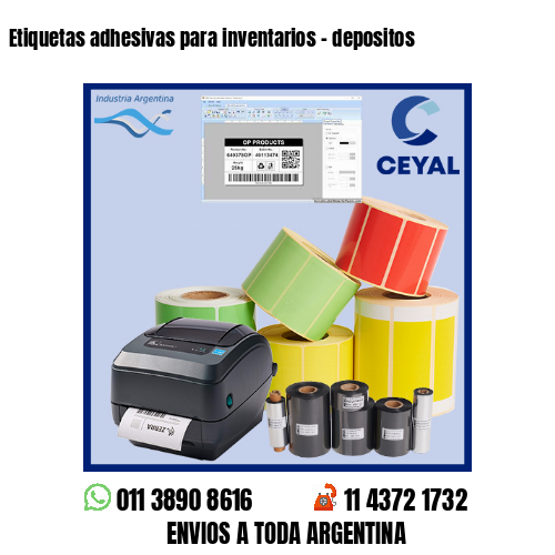 Etiquetas adhesivas para inventarios – depositos