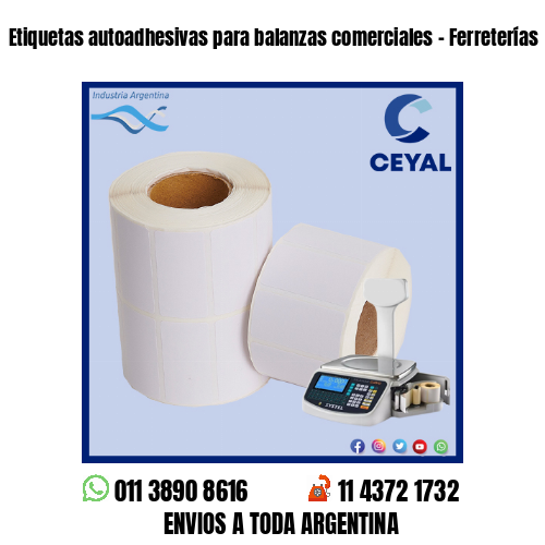 Etiquetas autoadhesivas para balanzas comerciales – Ferreterías