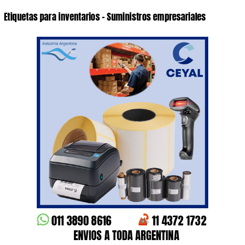 Etiquetas para inventarios – Suministros empresariales