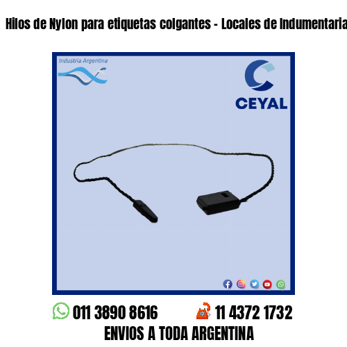 Hilos de Nylon para etiquetas colgantes – Locales de Indumentaria