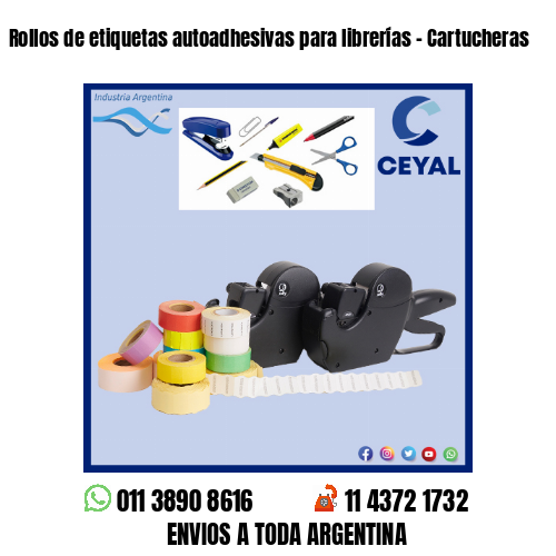 Rollos de etiquetas autoadhesivas para librerías – Cartucheras