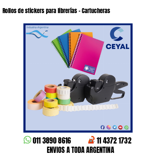 Rollos de stickers para librerías – Cartucheras