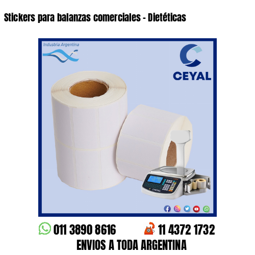 Stickers para balanzas comerciales – Dietéticas