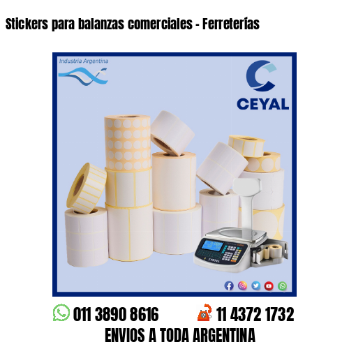 Stickers para balanzas comerciales – Ferreterías