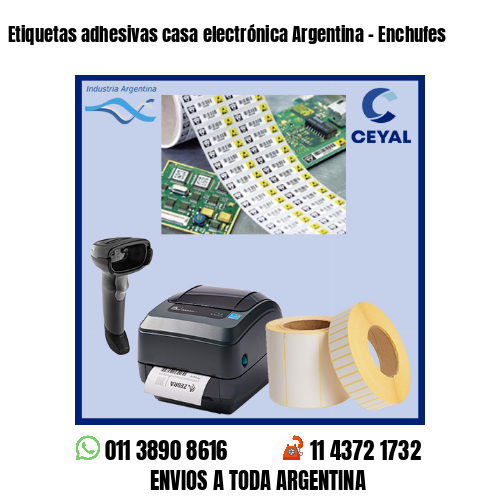 Etiquetas adhesivas casa electrónica Argentina – Enchufes