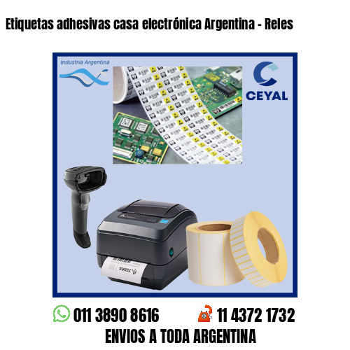 Etiquetas adhesivas casa electrónica Argentina – Reles