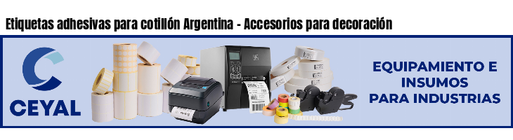Etiquetas adhesivas para cotillón Argentina - Accesorios para decoración