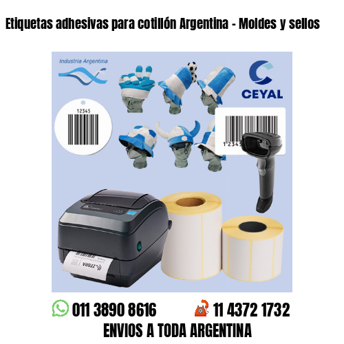 Etiquetas adhesivas para cotillón Argentina – Moldes y sellos