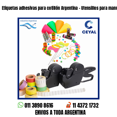Etiquetas adhesivas para cotillón Argentina – Utensillos para manualidades