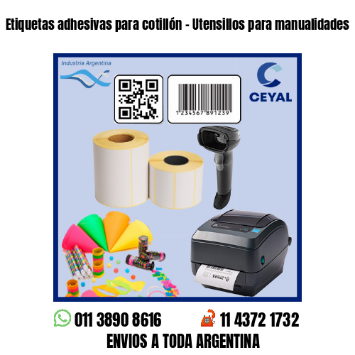 Etiquetas adhesivas para cotillón – Utensillos para manualidades